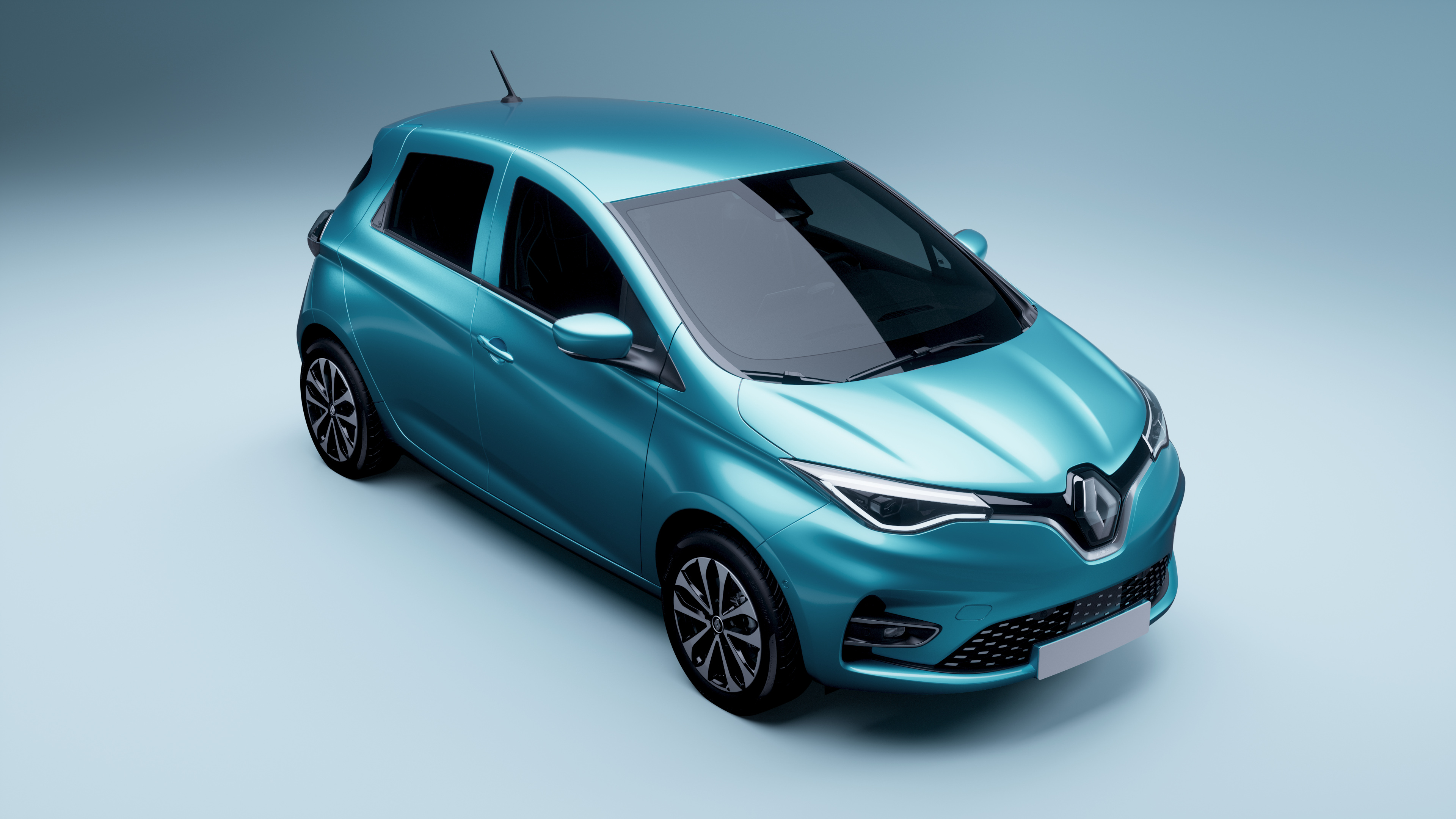 Renault Zoe, top-down view